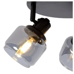 Lucide Plafondspot Bjorn Zwart - 4 x E14 - Ø 38 cm