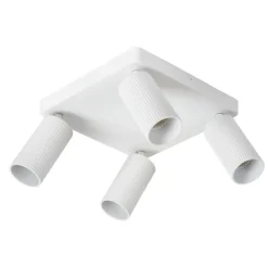 Lucide Plafondspot Clubs Wit - 4 x GU10 - 24x24 cm