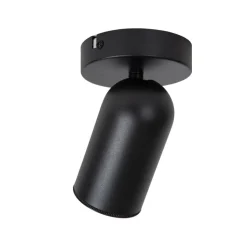 Lucide Plafondspot Punch Zwart - GU10 - Ø 10 cm