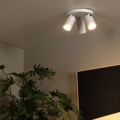 Lucide Plafondspot Punch Wit - 3 x GU10 - Ø 21 xm