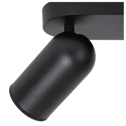 Lucide Plafondspot Punch Zwart - 2 x GU10 - 63 cm breed