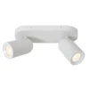 Lucide Plafondspot Punch Wit - 2 x GU10 - 26 cm breed