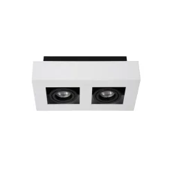 Lucide Plafondspot Xirax Wit - 2 x GU10 - 14x25 cm
