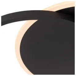 Lucide Plafonniere Axelle Zwart - LED - 39x30 cm