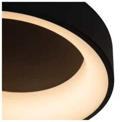 Lucide Plafonniere Mirage Zwart - LED - Ø 38 cm