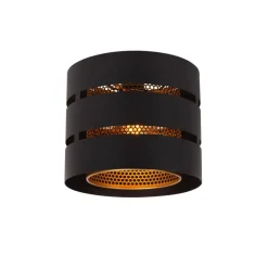 Lucide Plafonniere Rosas Zwart - E27 - Ø 26 cm