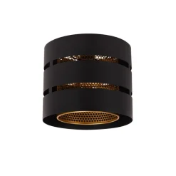 Lucide Plafonniere Rosas Zwart - E27 - Ø 26 cm