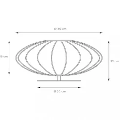 Lucide Tafellamp Corina Beige - E27 - Ø 40 cm