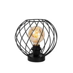 Lucide Tafellamp Danza Zwart - E27 - 23 cm hoog