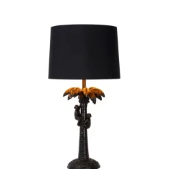 Lucide Tafellamp Extravaganza Coconut Zwart - E27 - 58 cm hoog