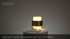 Lucide Tafellamp Firmin Goud - E27 - 24 cm hoog