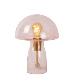 Lucide Tafellamp Fungo Roze - E27 - 28 cm hoog