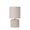 Lucide Tafellamp Greasby Beige - E14 - 26 cm hoog