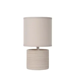 Lucide Tafellamp Greasby Beige - E14 - 26 cm hoog