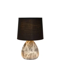Lucide Tafellamp Marmo Zwart - E14 - 26 cm hoog