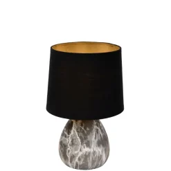 Lucide Tafellamp Marmo Zwart - E14 - 26 cm hoog