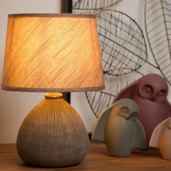 Lucide Tafellamp Ramzi Bruin - E14 - 26 cm hoog