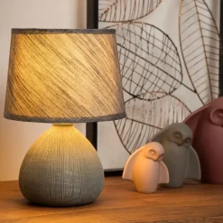 Lucide Tafellamp Ramzi Grijs - E14 - 26 cm hoog