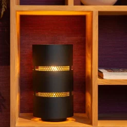 Lucide Tafellamp Rosas Zwart - E27 - Ø 26 cm