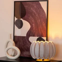 Lucide Tafellamp Spencer Grijs - E27 - Ø 30 cm