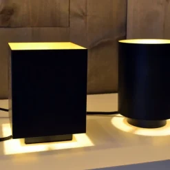 Lucide Tafellamp Suzy Zwart - E14 - 16 cm hoog