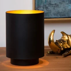 Lucide Tafellamp Suzy Zwart - E14 - 16 cm hoog