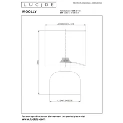 Lucide Tafellamp Woolly Beige - E14 - 28 cm hoog
