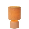 Lucide Tafellamp Woolly Geel - E14 - 28 cm hoog