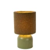 Lucide Tafellamp Woolly Groen - E14 - 28 cm hoog