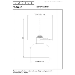 Lucide Tafellamp Woolly Groen - E14 - 28 cm hoog