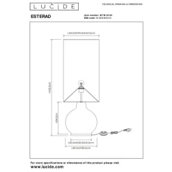 Lucide Vloerlamp Esterad Oranje - E27 - 100 cm hoog
