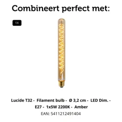 Lucide Vloerlamp Esterad Groen - E27 - 100 cm hoog