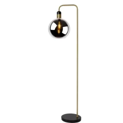 Lucide Vloerlamp Julius Zwart - E27 - 158 cm hoog