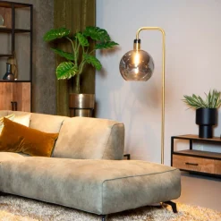 Lucide Vloerlamp Julius Zwart - E27 - 158 cm hoog