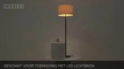 Lucide Vloerlamp Maya Beige - E27 - 150 cm hoog