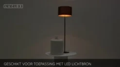 Lucide Vloerlamp Maya Zwart - E27 - 150 cm hoog