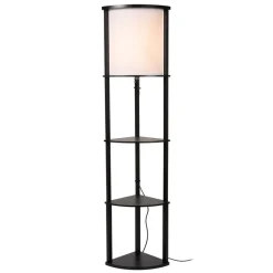 Lucide Vloerlamp Menno Zwart - E27 - 163 cm hoog