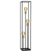 Lucide Vloerlamp Ruben Zwart - 3 x E27 - 120 cm hoog
