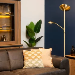 Lucide Vloerlamp Zenith Goud - LED - 180 cm hoog