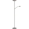 Lucide Vloerlamp Zenith Zilver - LED - 180 cm hoog