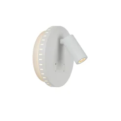 Lucide Wandlamp Bentjer Wit - LED - Ø 14 cm