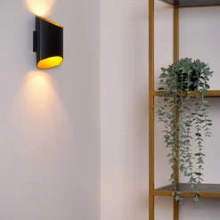 Lucide Wandlamp Diletta Zwart - G9 - 18 cm hoog