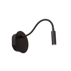 Lucide Wandlamp Jolijn Zwart - LED - Ø 11 cm