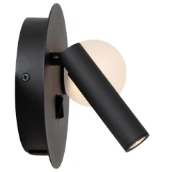 Lucide Wandlamp Matiz Zwart - LED - Ø 17 cm