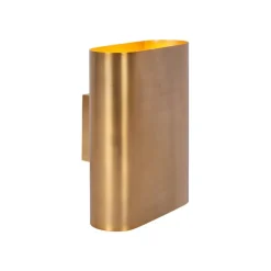 Lucide Wandlamp Ovalis Goud - 2 x E14 - 20 cm hoog