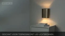 Lucide Wandlamp Ovalis Goud - 2 x E14 - 20 cm hoog