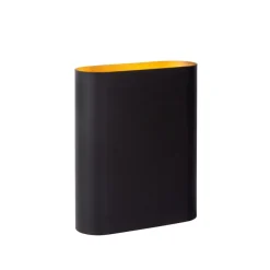 Lucide Wandlamp Ovalis Zwart - 2 x E14 - 20 cm hoog