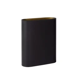 Lucide Wandlamp Ovalis Zwart - 2 x E14 - 20 cm hoog