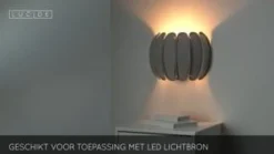 Lucide Wandlamp Spencer Grijs - E27 - 24 cm breed