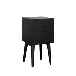 Nachtkastje Borba Zwart - 30x57x30 cm